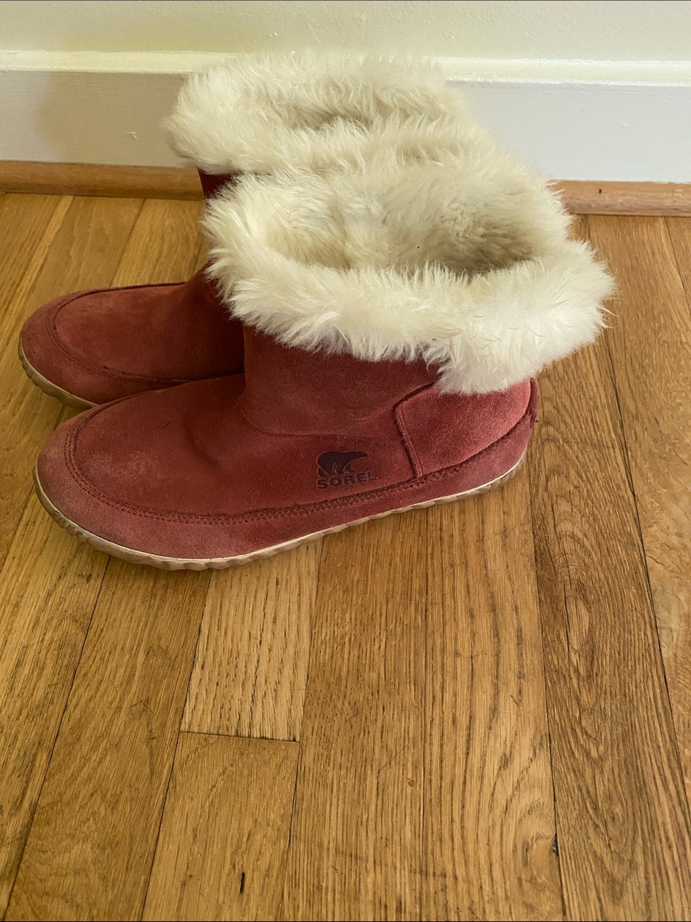 Sorel Faux-Fur Cuff Ankle Boots